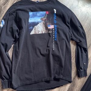 Polo by Ralph Lauren Black Long Sleeve Tee